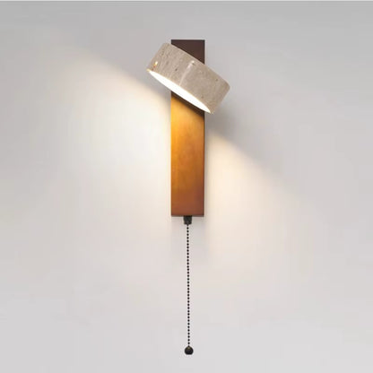Applique Murale chambre Sola — Pierre Minerale & Bois massif