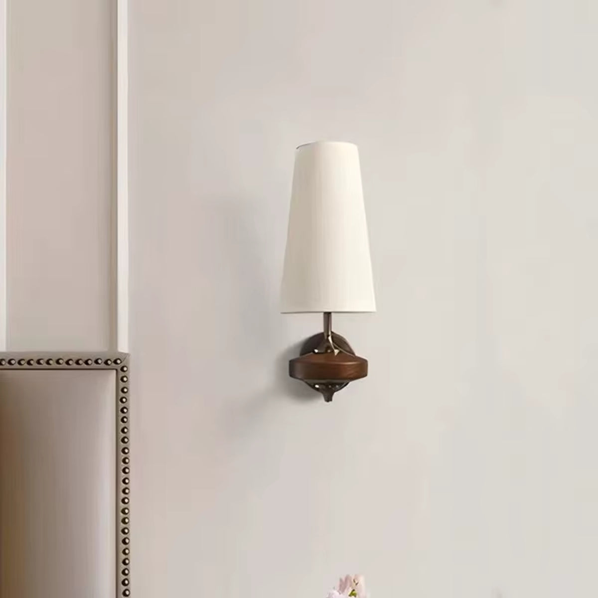 Applique Murale Séléné - Bois Massif & Tissu Chaleureux
