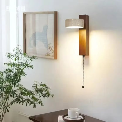 Applique Murale chambre Sola — Pierre Minerale & Bois massif