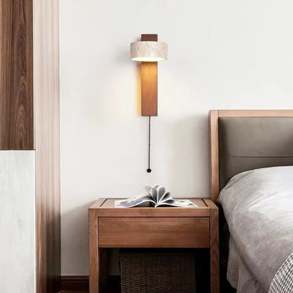 Applique Murale chambre Sola — Pierre Minerale & Bois massif