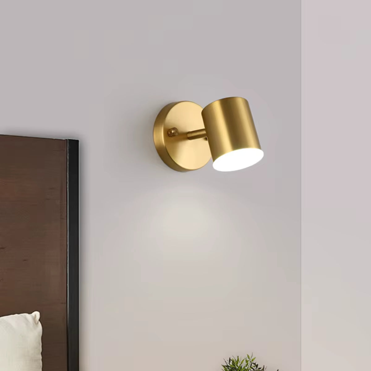 Applique Murale Nordique Astrid — Laiton & Aluminium Cylindrique