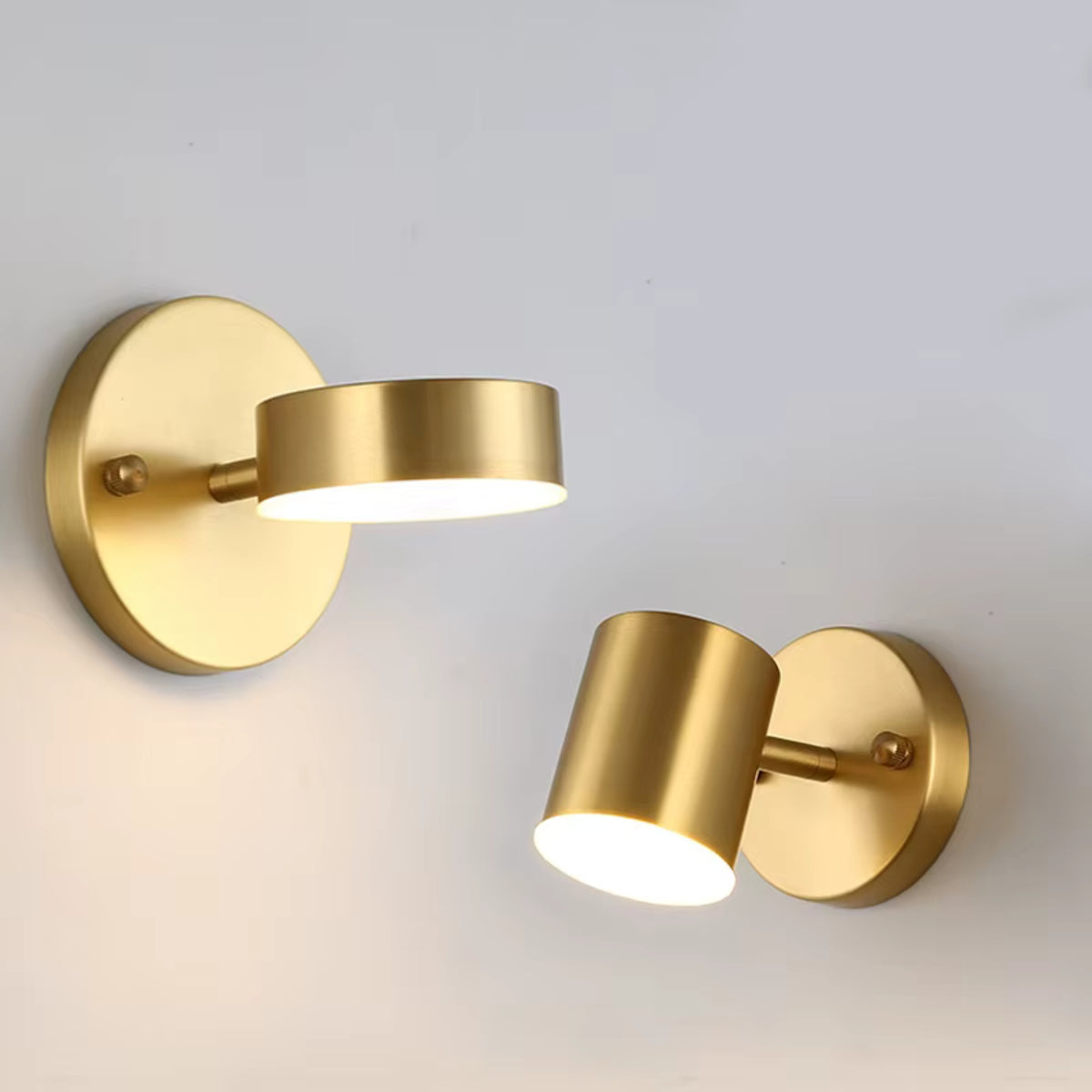 Applique Murale Nordique Astrid — Laiton & Aluminium Cylindrique