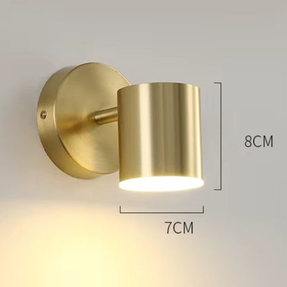 Applique Murale Nordique Astrid — Laiton & Aluminium Cylindrique