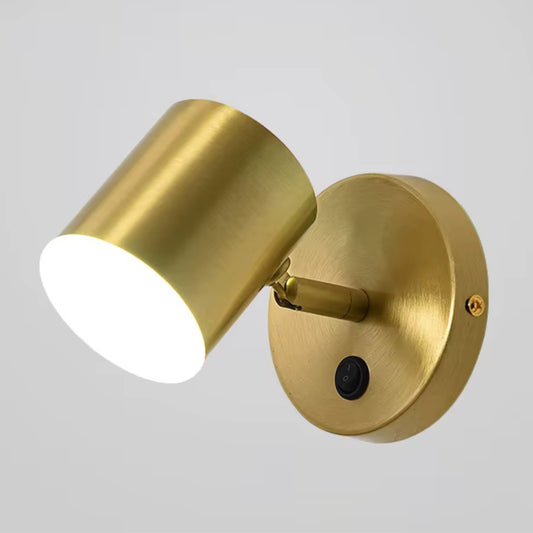 Applique Murale Nordique Astrid — Laiton & Aluminium Cylindrique