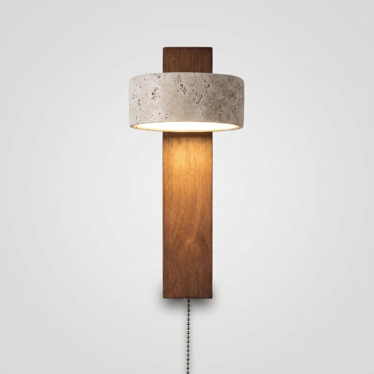 Applique Murale chambre Sola — Pierre Minerale & Bois massif