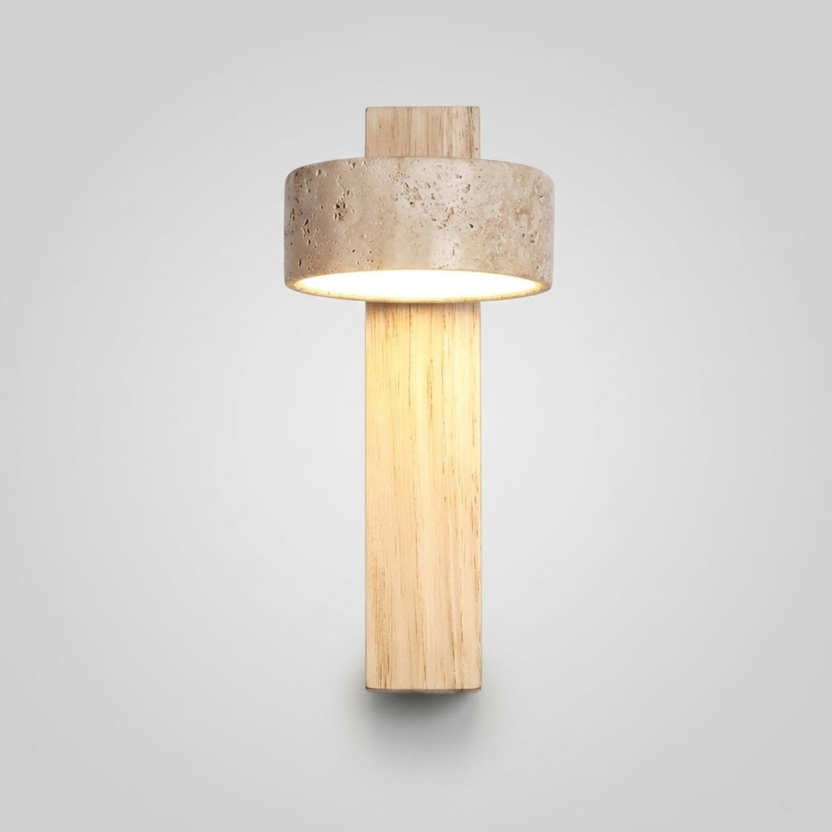 Applique Murale chambre Sola — Pierre Minerale & Bois massif