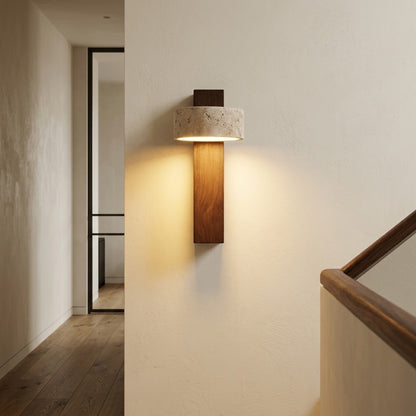 Applique Murale chambre Sola — Pierre Minerale & Bois massif