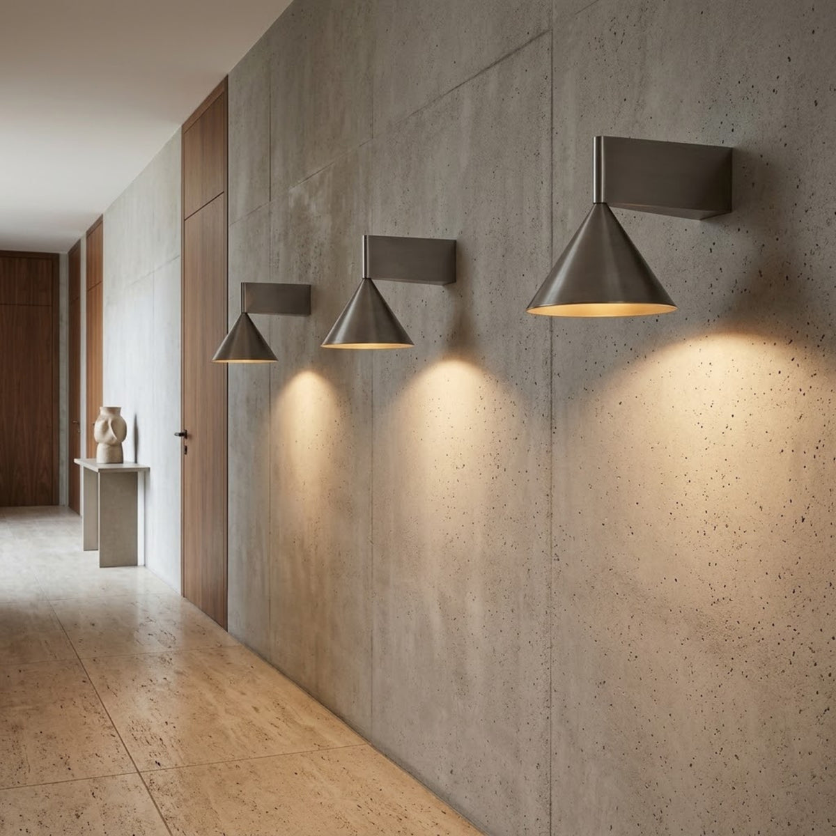 Applique Murale Milano — Aluminium Brossé & Design Minimaliste