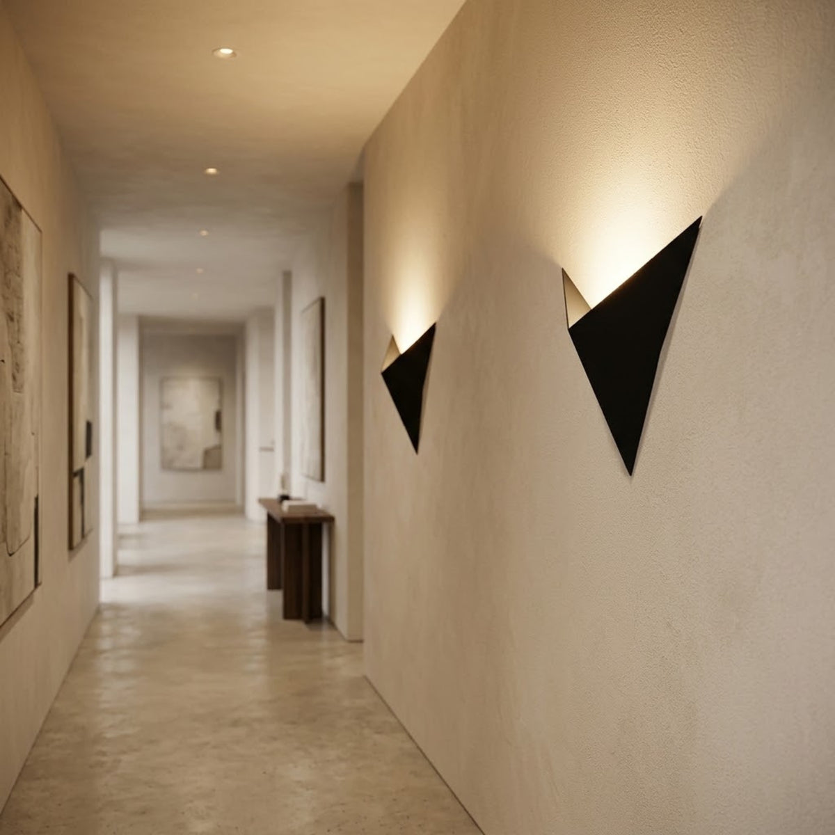 Applique Murale Minimaliste Prisme - Design Aluminium et Géométrique