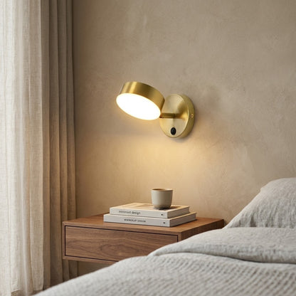 Applique Murale Nordique Astrid — Laiton & Aluminium Cylindrique