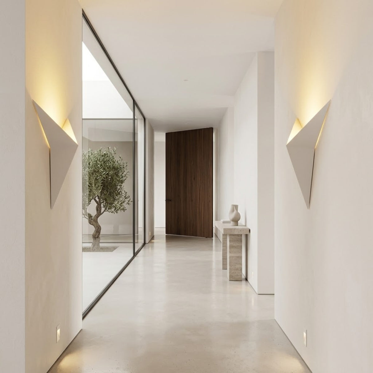 Applique Murale Minimaliste Prisme - Design Aluminium et Géométrique
